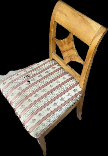 Biedermeier Stuhl Kirschholz
